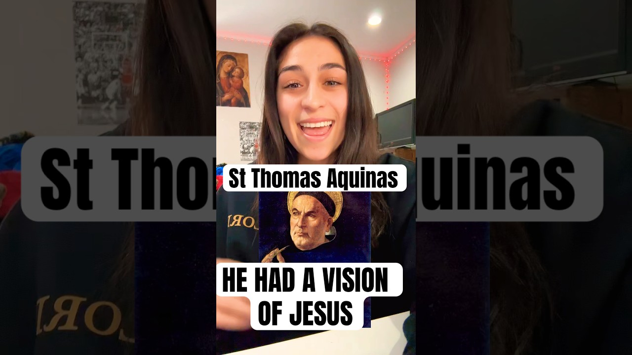 Видение Иисуса от святого Фомы Аквинского 🙏✝️ 