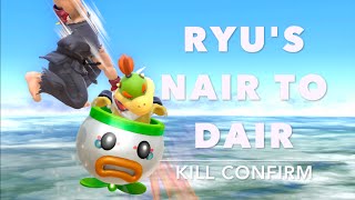 [Smash 4] Ryu's NAir to DAir Kill Confirm