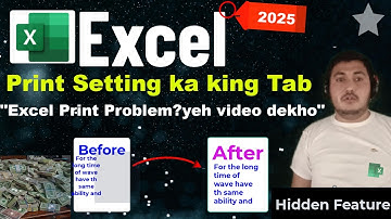 "Excel Page Layout Tab Full Explained | Margins, Orientation, Size, Print Area | Excel Urdu Tutorial