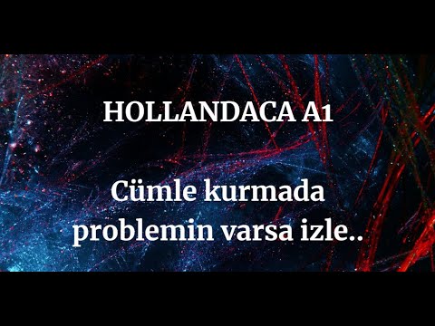 A1 - HOLLANDACA CÜMLE KURMAK ARTIK PROBLEM DEĞİL