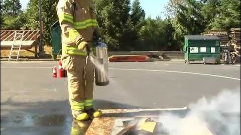 water and foam extinguisher