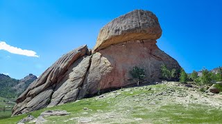 Монголия 2023 , часть 14 , Национальный парк «Горхи Тэрэлж» Скала "Черепаха"