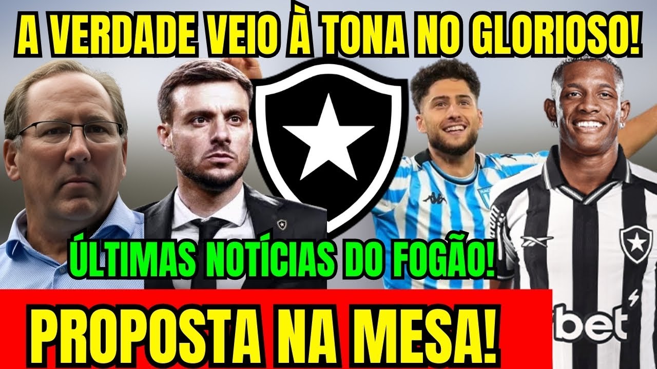 SAIU AGORA! A VERDADE VEIO À TONA! PROPOSTA NA MESA POR JOGADOR! ÚLTIMAS NOTÍCIAS DO BOTAFOGO!