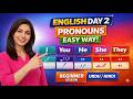 Learn English From Zero Day 2 | Pronouns Made Easy for Beginners