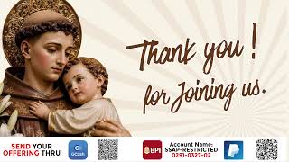 LIVE || Saturday, August 22, 2026 | 6:00 pm - The Celebration of the Holy Mass.