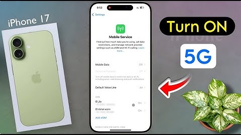 How to Turn ON 5G Data on iPhone 17 | Active 5G Network Mode on iphone 17