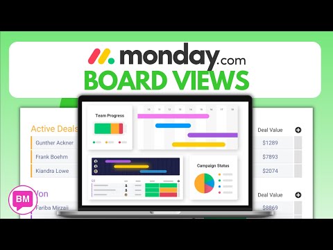 BOARD VIEWS in MONDAY.COM  - Monday.com Tutorial