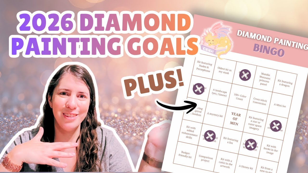 5 Goals + NEW Diamond Painting Bingo for 2026 - Plan With Me!