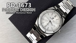 Pagani Design PD-1673 Stainless Steel Automatic Mechanical Watch 2024! Full Unboxing & Review - ASMR