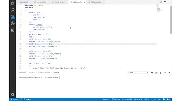 Nested and Array of Structures in C