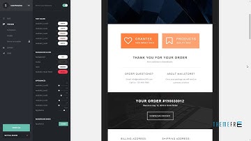 Order - Responsive Order info Email template with Stampready builder