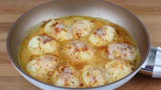 boiled egg with cheese ? |بيض مسلوق بالجبنة ?
