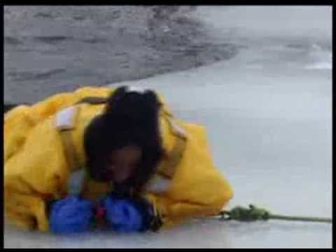 Unsafe ice: how to get out of a frozen lake