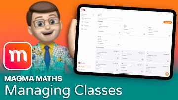 Klassen aanmaken en beheren in Magma Maths