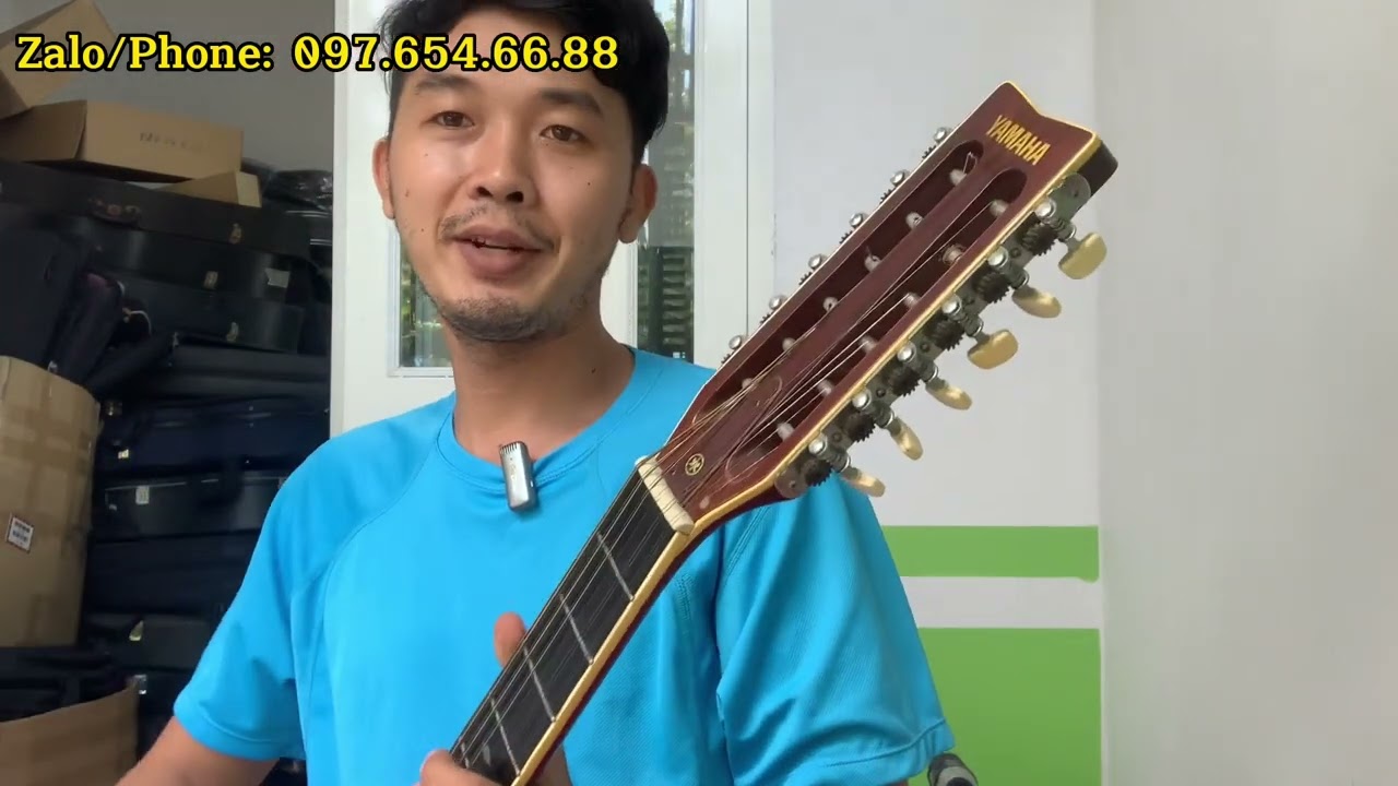 Guitar Acoustic Yamaha L12-5 1980s Nguyên Zin, Âm thanh rất hay