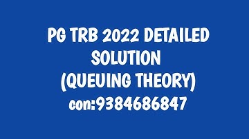 Pg trb 2022 detailed solution con:9384686847