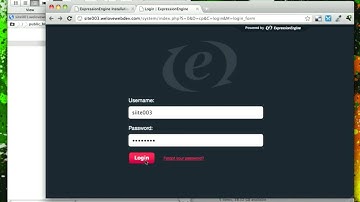 Logging In to the ExpressionEngine Control Panel (4-25) DaBrook EE Tutorial