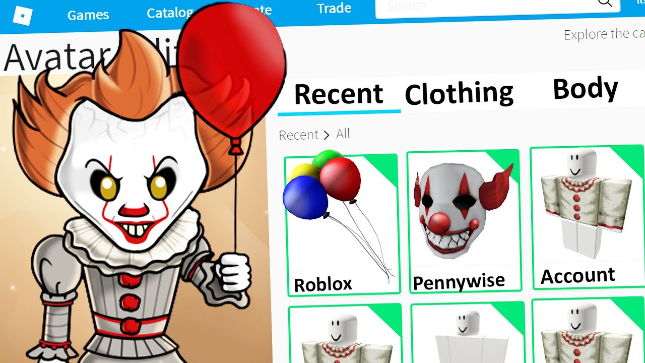 MAKING PENNYWISE A ROBLOX ACCOUNT YouTube 
