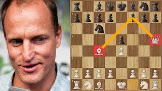 "Natural Born Killer" | Woody Harrelson Goes For Scholar's Mate Against Garry Kasparov