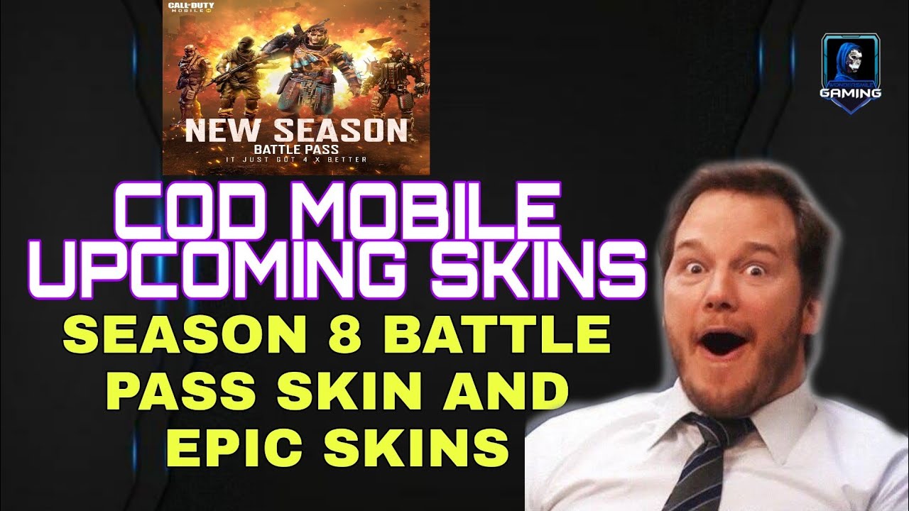 COD MOBILE UPCOMING SKINS || SEASON 8 BATTLE PASS FREE SKINS
