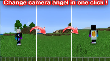 How To change camera angel in one click 😍 in minecraft pe! (100% working )