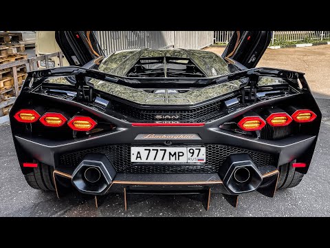 Распаковка SIAN за 300 МЛН в Москве! ЕДЕМ на САМОМ ДОРОГОМ ГИПЕРКАРЕ в России. LAMBORGHINI SIAN.