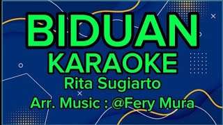 BIDUAN Karaoke Rita Sugiarto Lirik - Tanpa Vocal