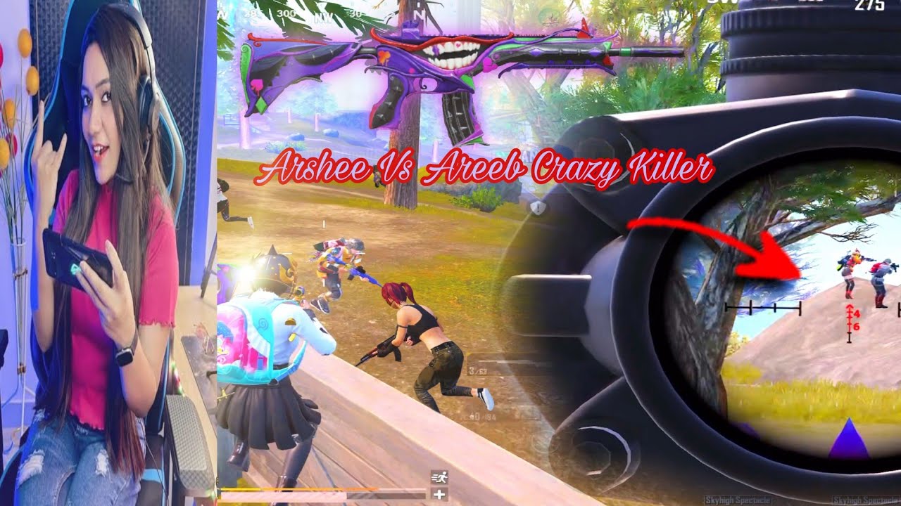 Arshee The Dangerous Girls Assaulter In Bgmi Vs Areeb Crazy Killer 