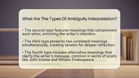 What Are The Types Of Ambiguity Interpretation? - The Prose Path