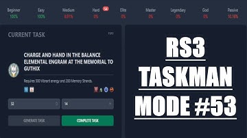 #RS3 Journey Of Taskman Micks #53 (#Runescape 3 Taskman Mode)