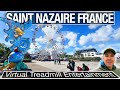 FRANCE - Exploring Saint Nazaire on the Coast - 4k Virtual Treadmill Tour and City Walk