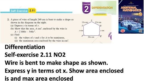 Differentiation self-exercise 2.11 Q2 pembezaan latihan kendiri 2.11 form 5 add maths kssm spm