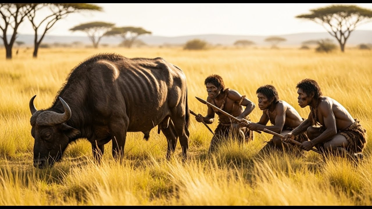 Life 3 Million Years Ago How Early Humans Hunted Giant Buffalo to ...