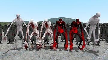 100 SCP-096 VS 100 SCP-049!!! Garrys Mod Sandbox