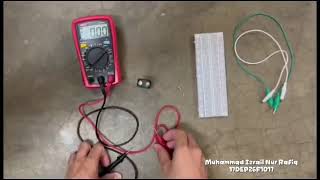 DEE10133 - MEASUREMENT DEVICES PRACTICAL WORK 2, HOW TO MEASURE THE VOLTAGE AND CURRENT FOR RESISTOR