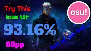 [osu!] Try This, Insane 4.51* Lots of 50s but...