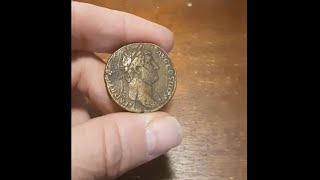 Hadrian Sestertius (My First Roman Coin, purchased c. 1988)