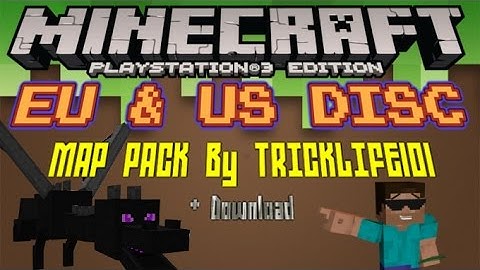 EU & US DISC MAP PACK! DOWNLOAD MINECRAFT Ps3 & Ps4