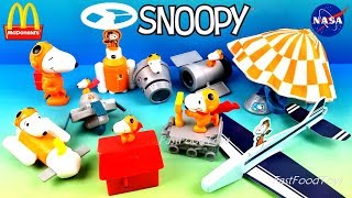 2019 Snoopy PEANUTS McDonald‘s Happy Meal Complete Set Of 8 Toys NASA #1-8 