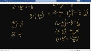 Deriving The Quadratic Formula: A Step-by-Step Guide