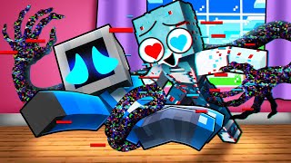 Glitch Girl has a CRUSH on Me in Minecraft!