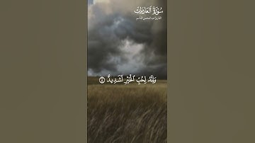 القارئ #عبدالمحسن_القاسم #سورة_العاديات #تلاوات_قصيرة