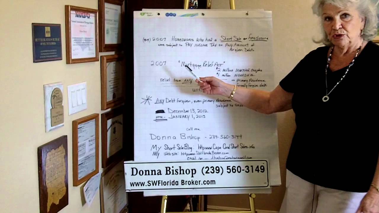 Short Sales Foreclosure & IRS Taxes YouTube
