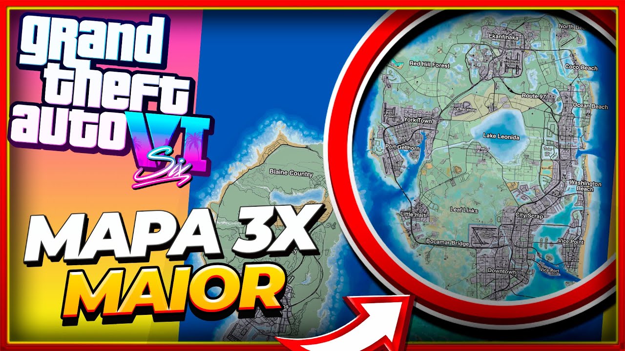 O suposto mapa de GTA V é enorme… Mas isso é bom?