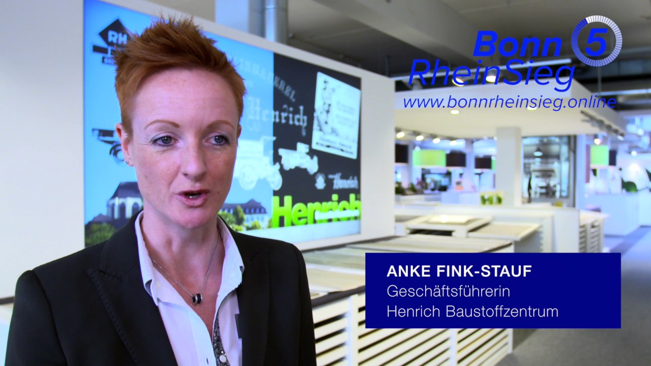 Fünf Fragen. Fünf Antworten. Anke Fink-Stauf, Geschäftsführerin Henrich Baustoffzentrum.