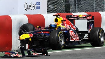 F1 Sebastian Vettel All Crashes Part 1