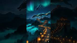 The Dragon That Never Left The Great Wall #aivideo #dragon #greatwallofchina