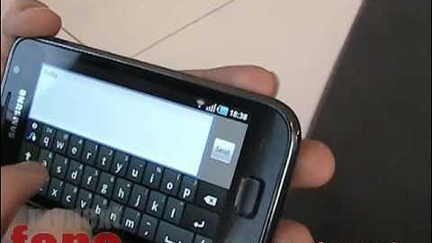 Swype Demo on Samsung Galaxy S