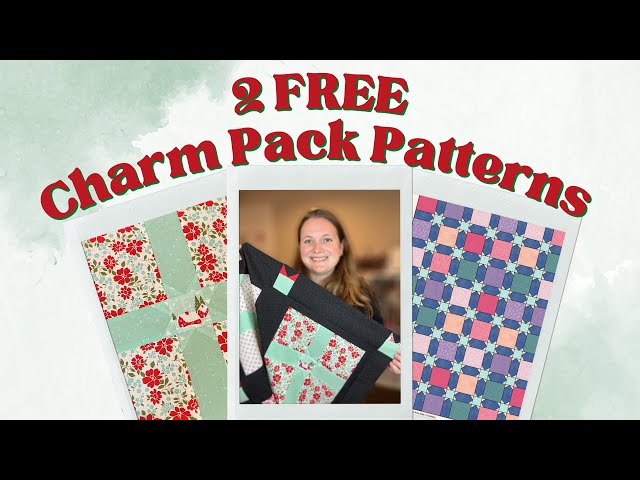 Super Quick 5 Inch Charm Square Quilt with Free Pattern 