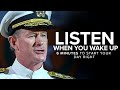 5 minutes to start your day right  morning motivation  admiral mcravens speech for your day
